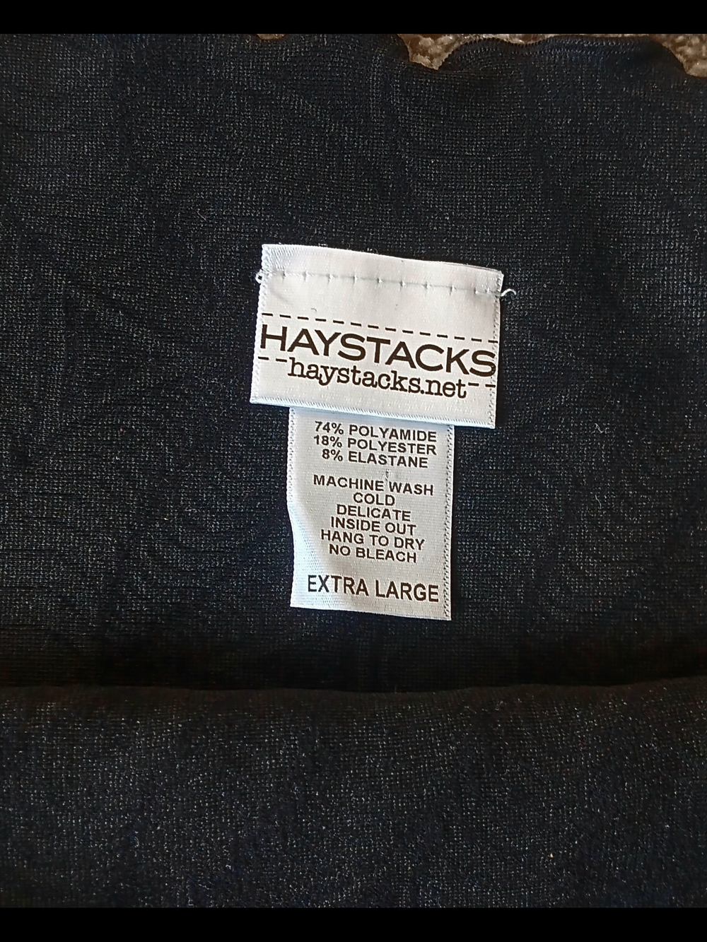 Haystacks Black Scalloped Hem Textured Mini Skirt XL - Picture 6 of 7